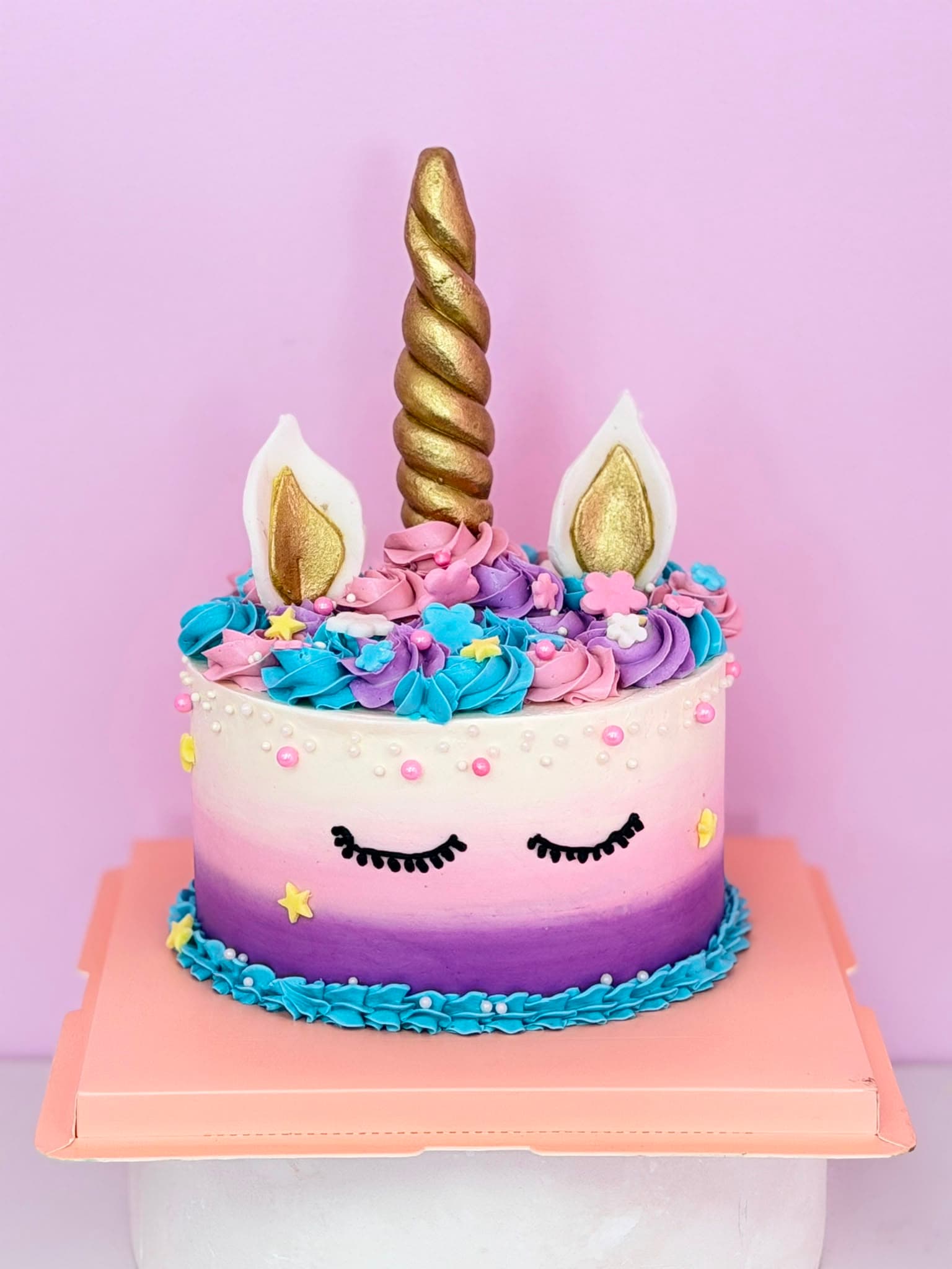 Pastel Unicorn Sprinkle Cake