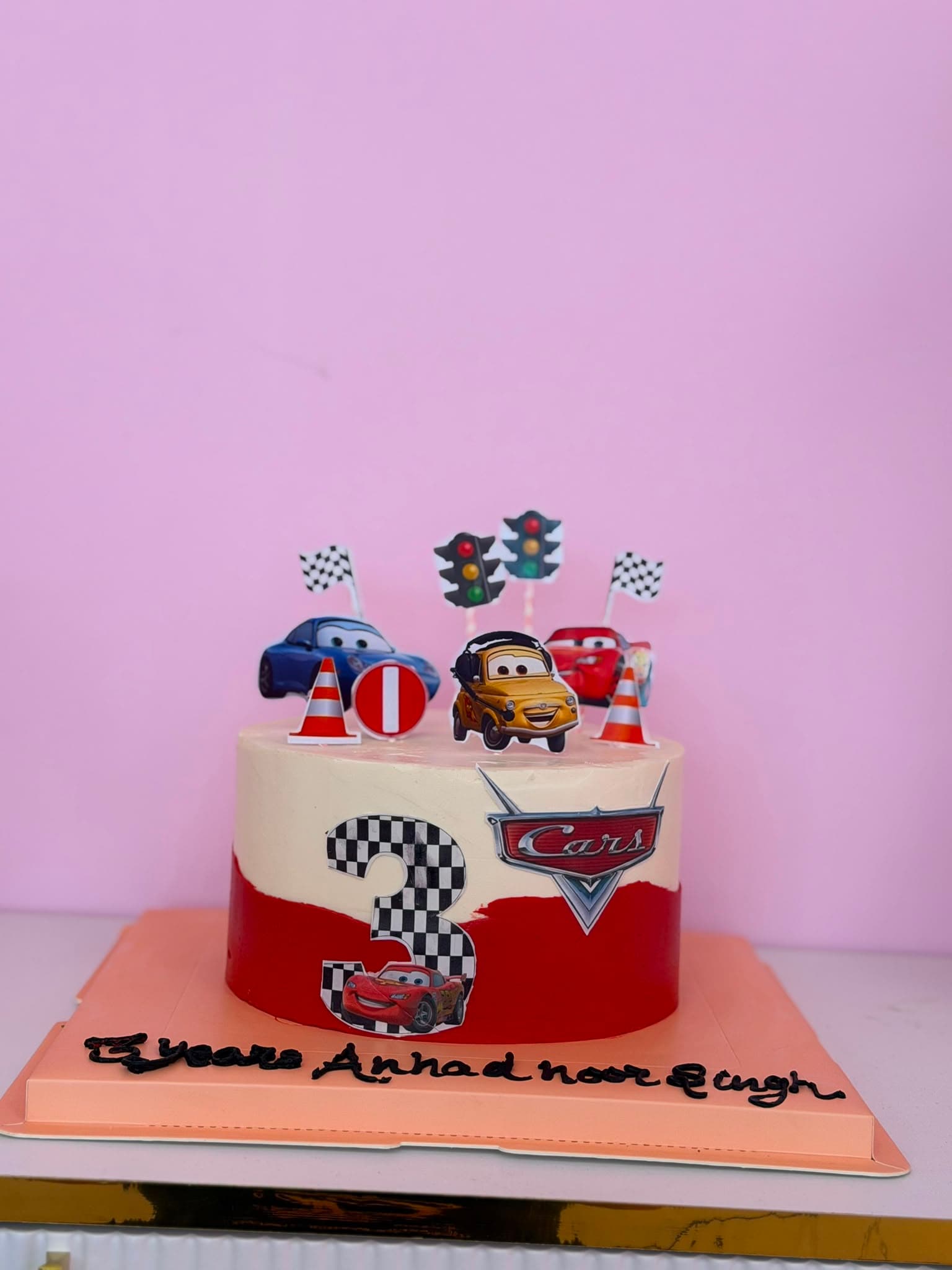 Race Car Track Cake