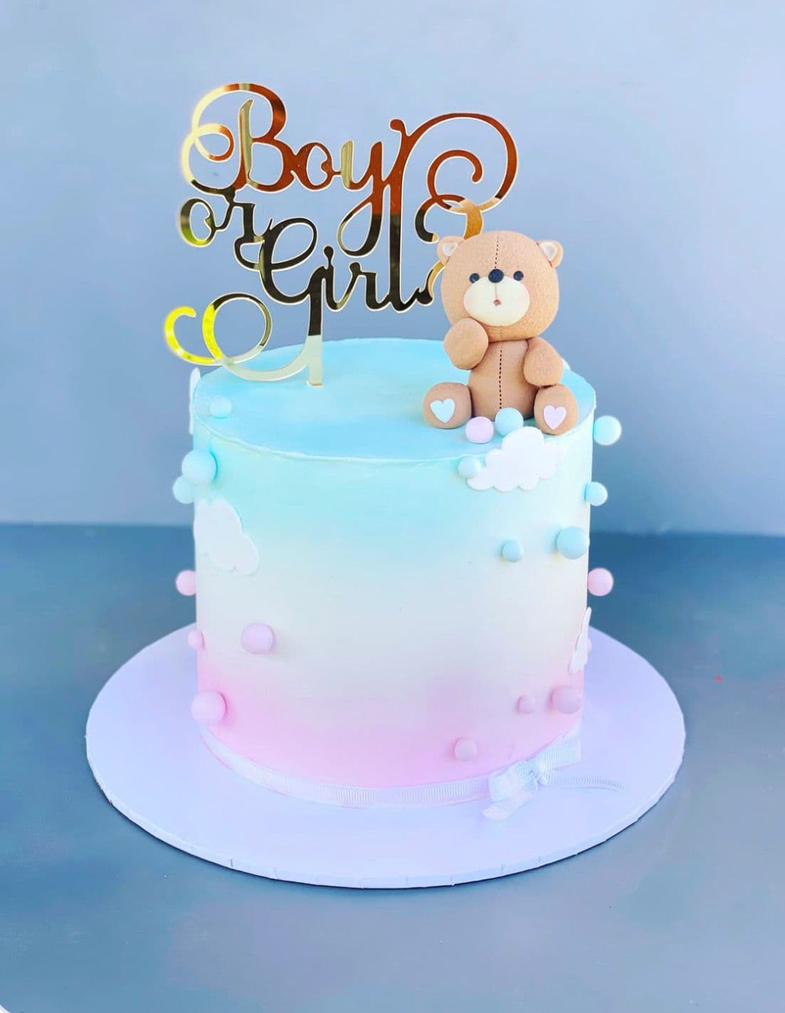 Boy or Girl Cloud Cake