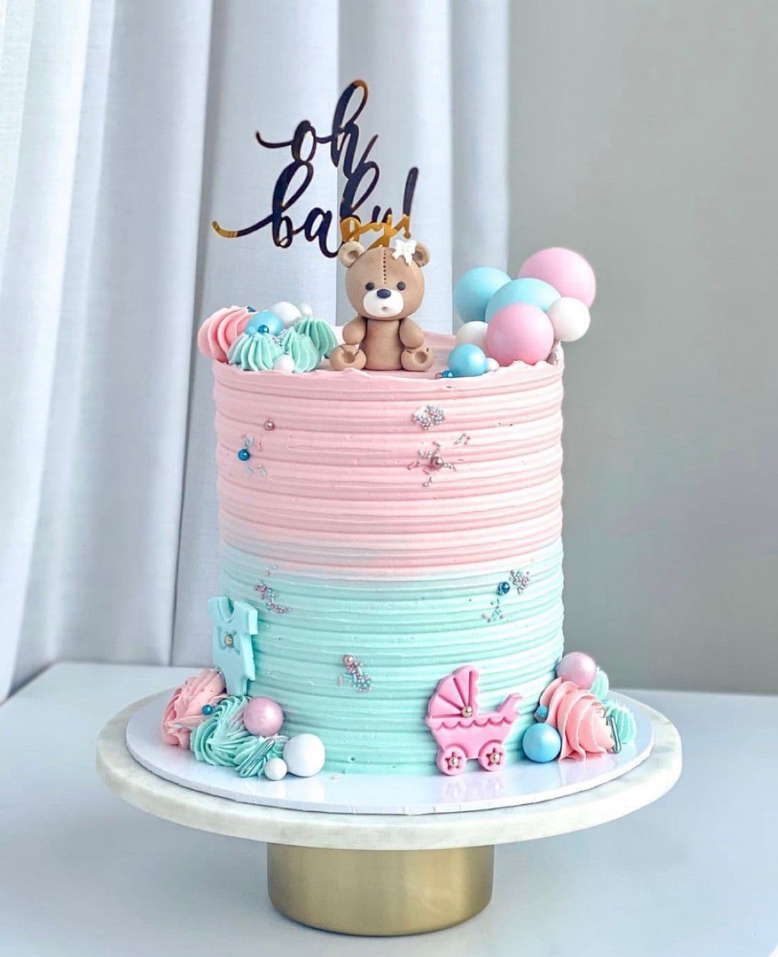 Oh Baby Balloon Cake