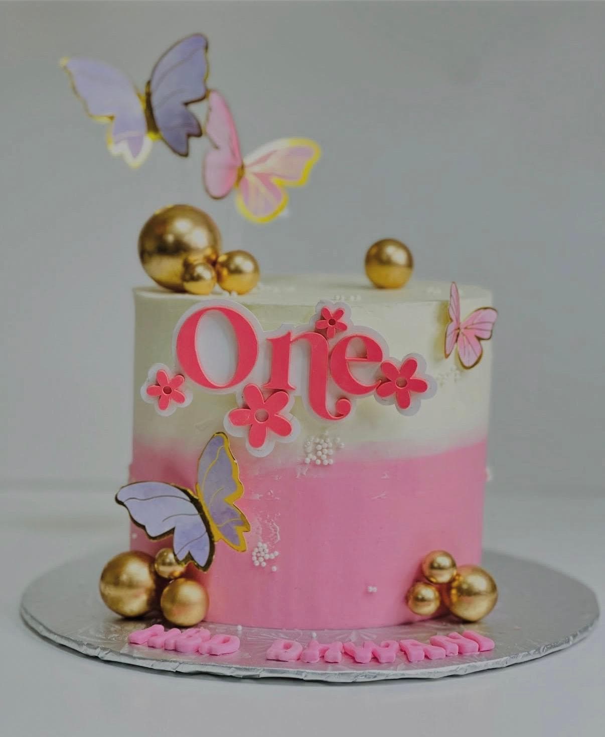 Pink Fairy Garden Cake