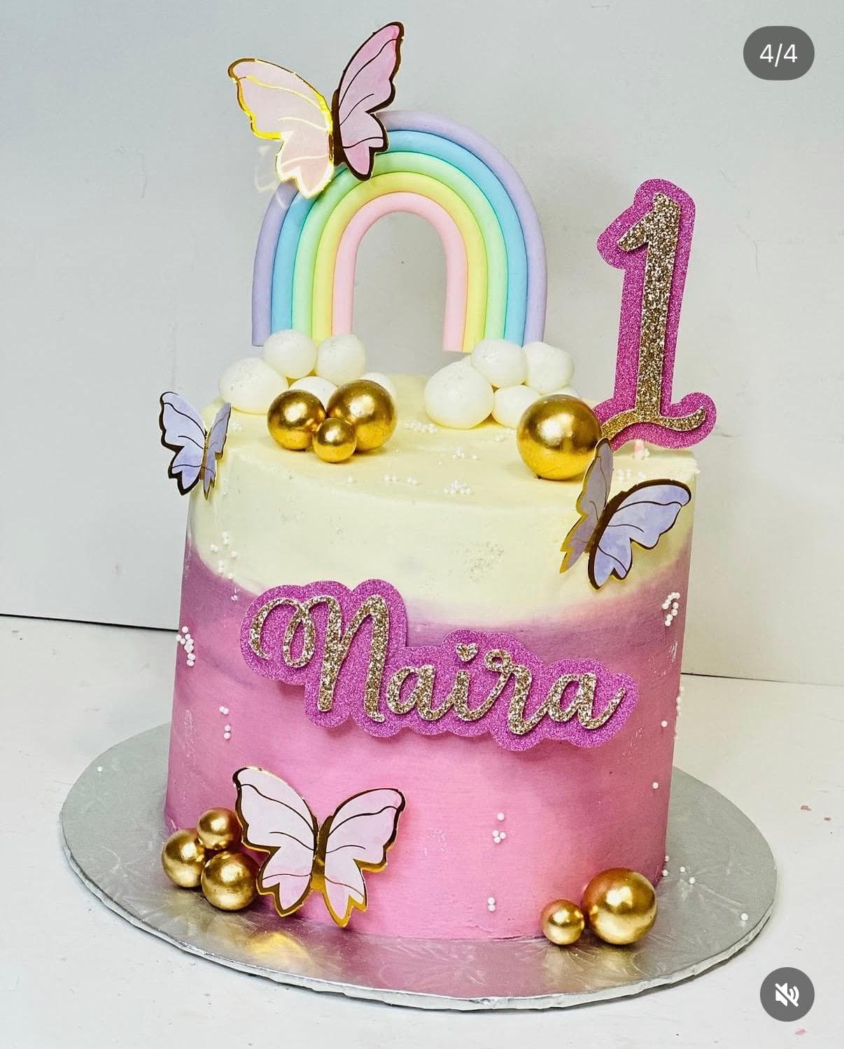 Rainbow Blossom Cake
