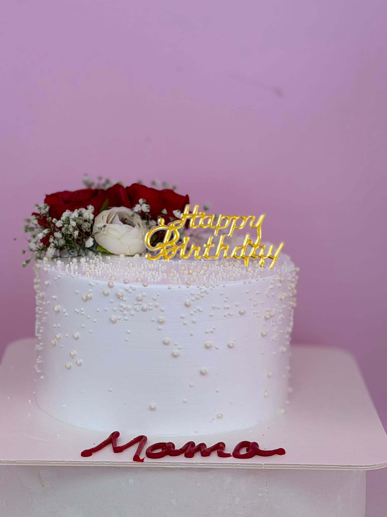 Mama Floral Birthday Cake