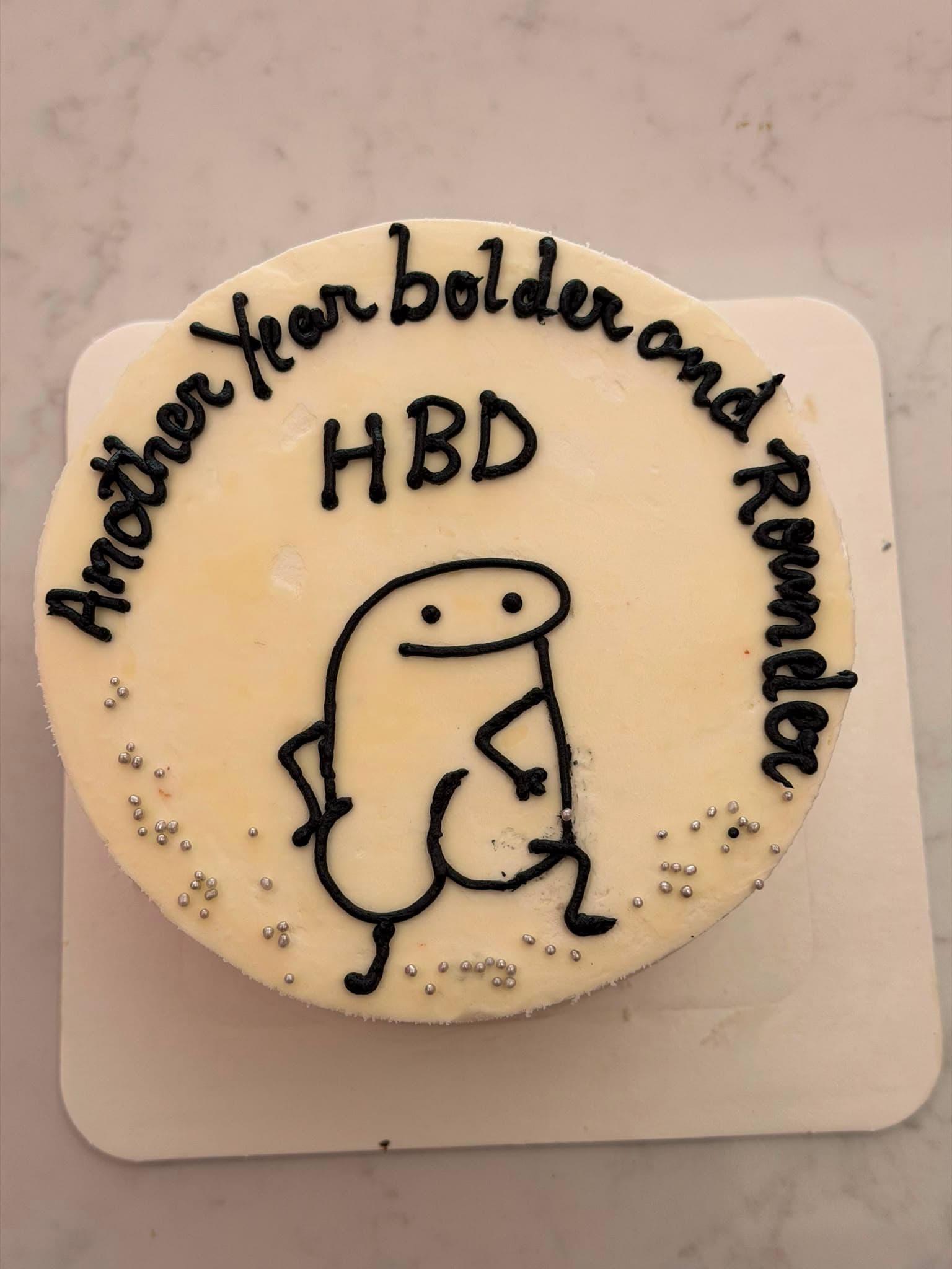 HBD Cute Character Cake