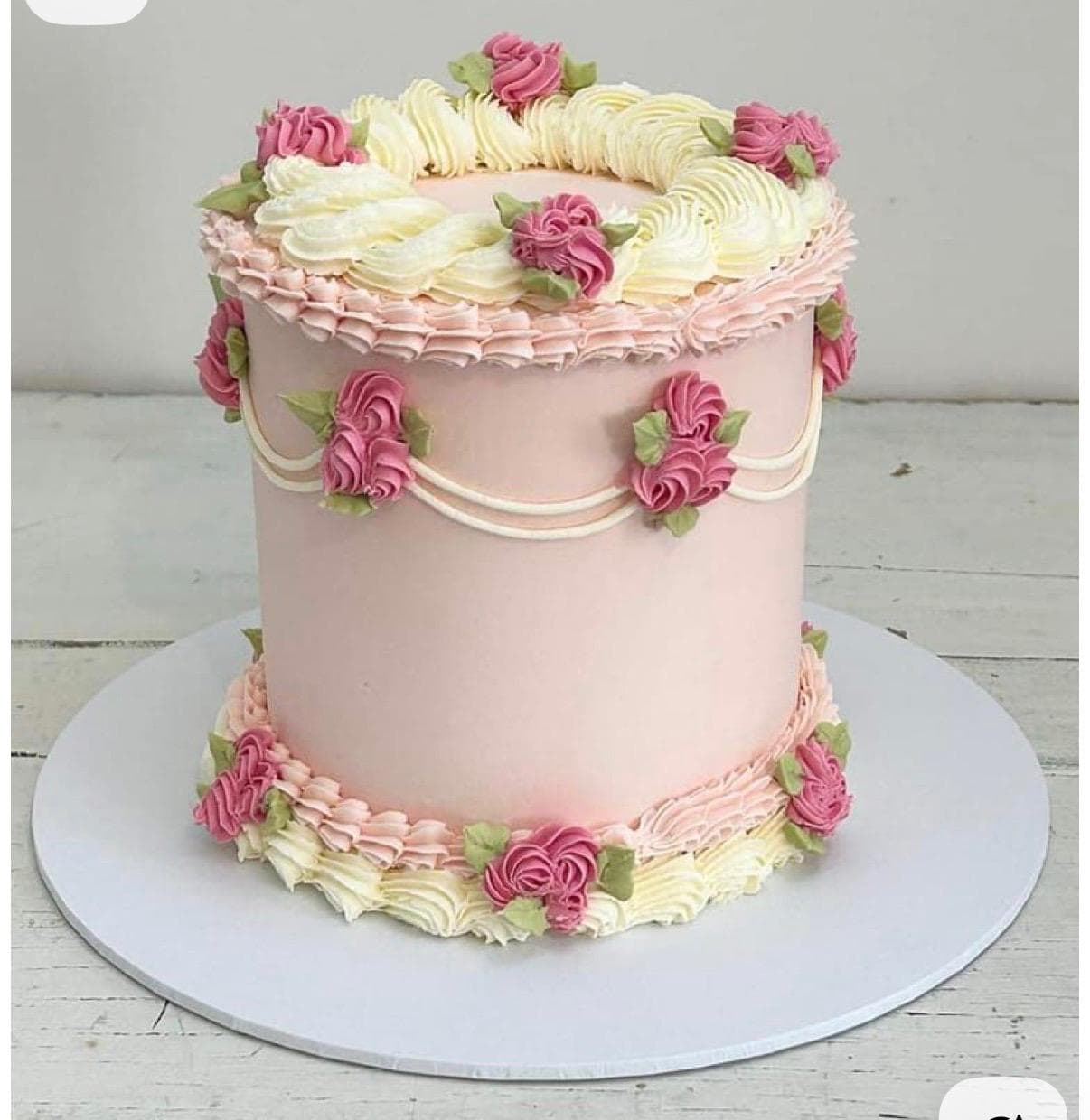 Blossom Rose Vintage Cake