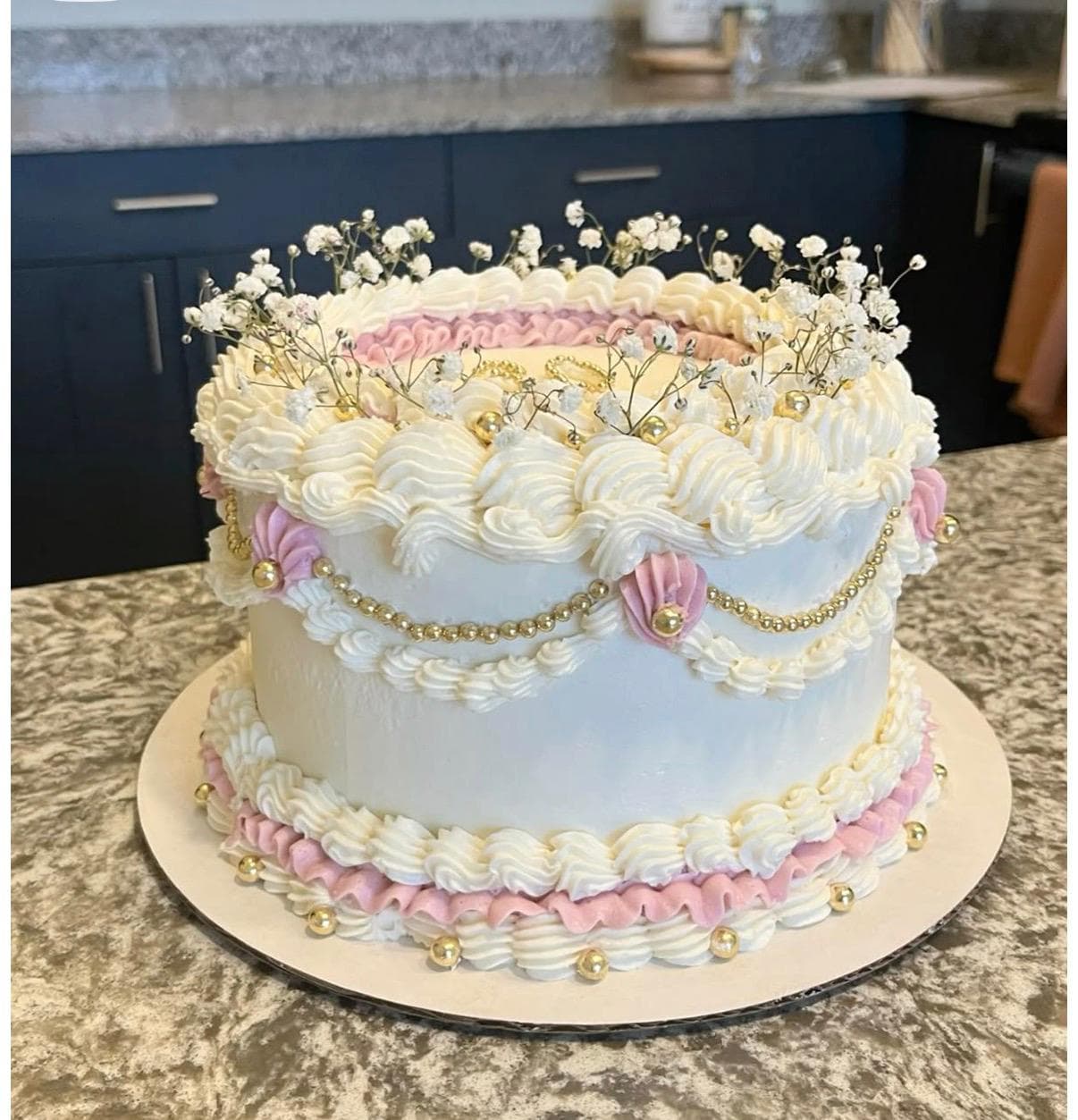 Buttercream Blossom Cake