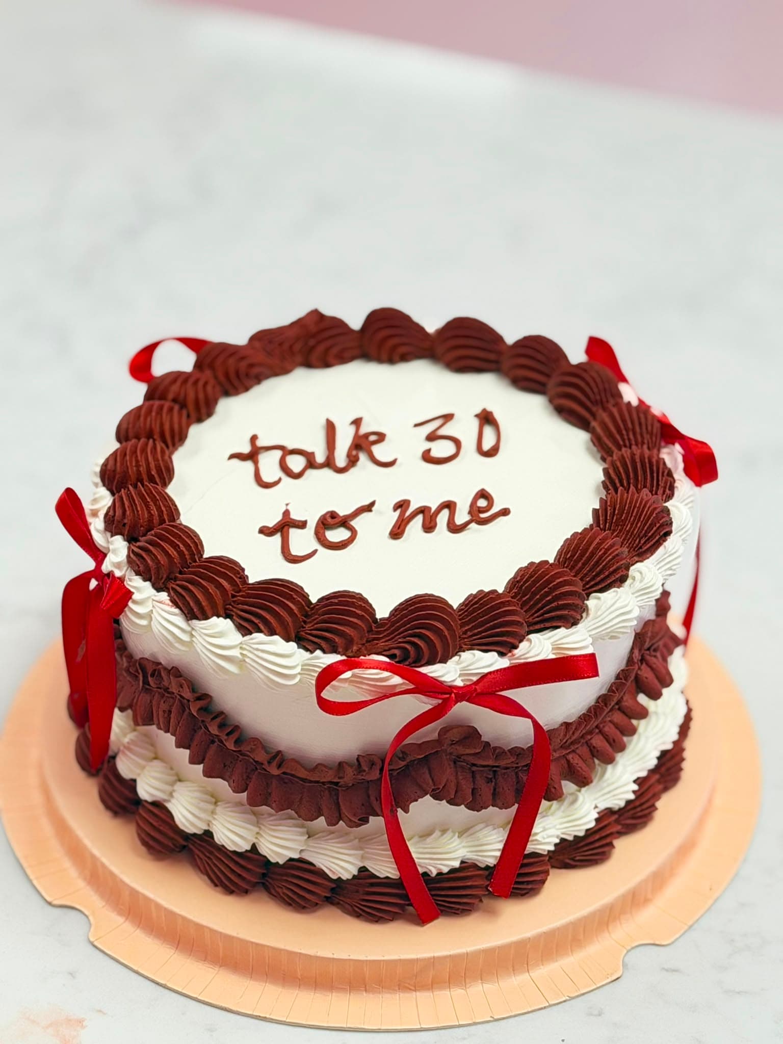 Talk 30 To Me Vintage Cake