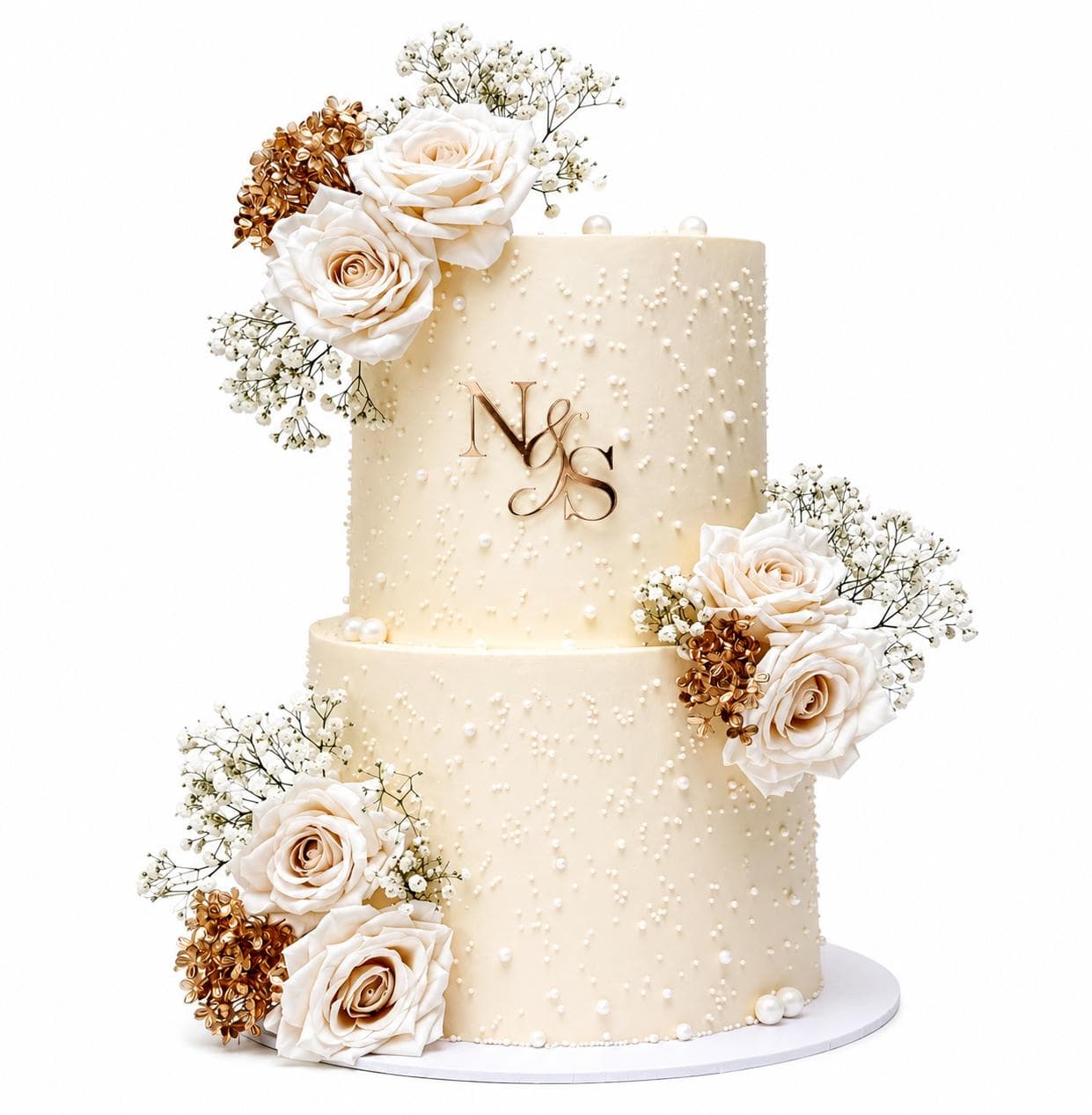 Classic Floral Tiered Cake
