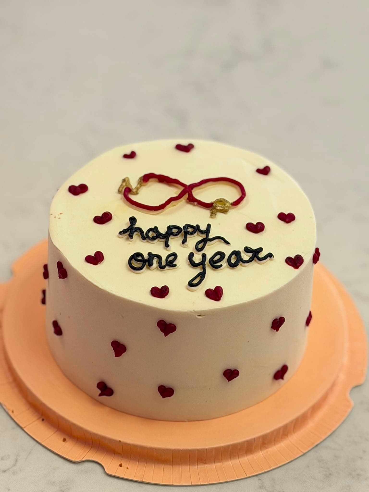 Happy One Year Infinity Cake